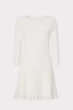 Elegant Line Lightweight-Structure Tabitha Sheer Godet Mini Dress