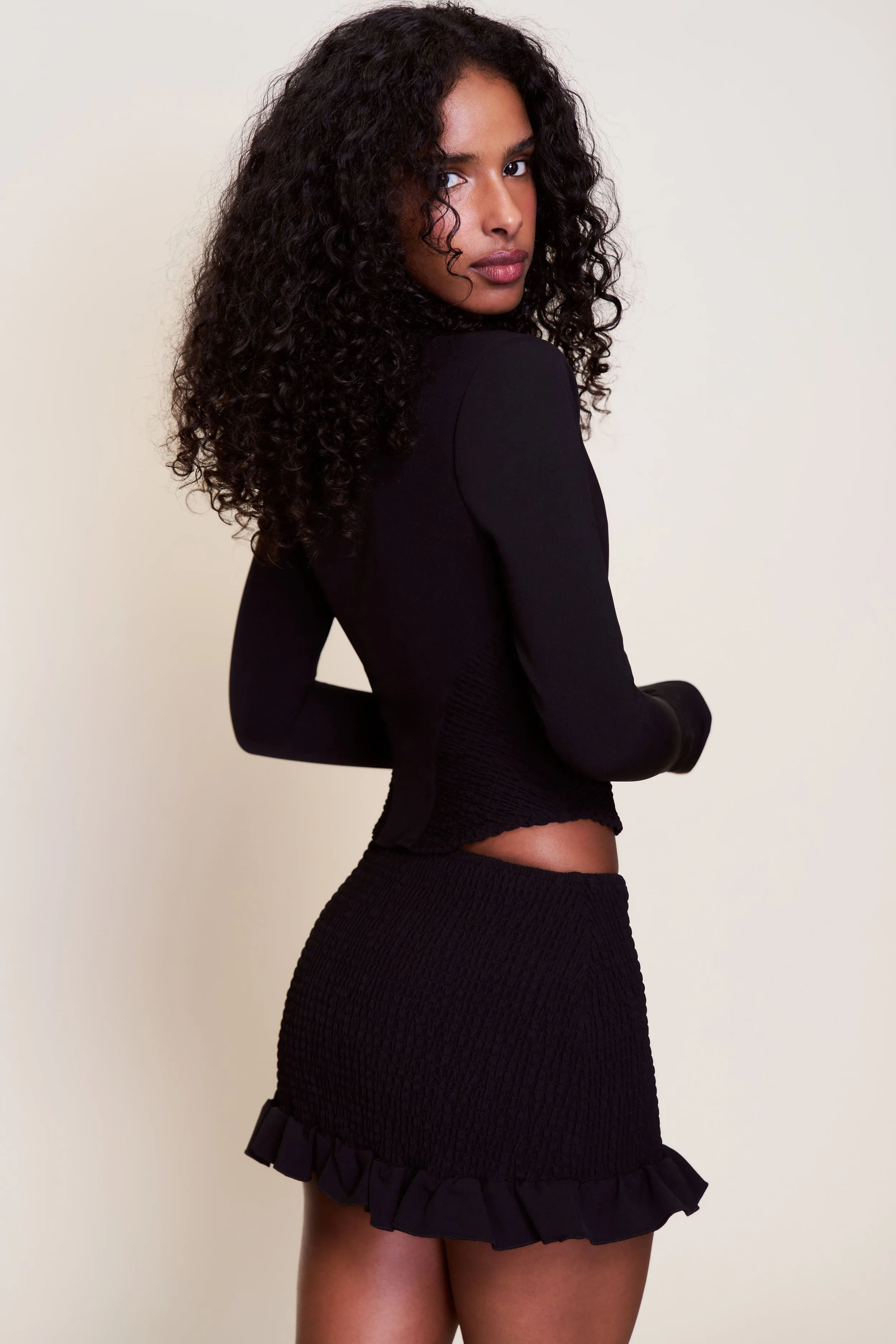 Quick Fit Apolline Smocked Skirt