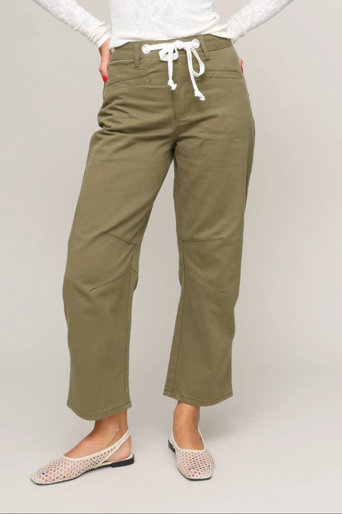 Tie Waist Pant FourWayStretch Versatile use
