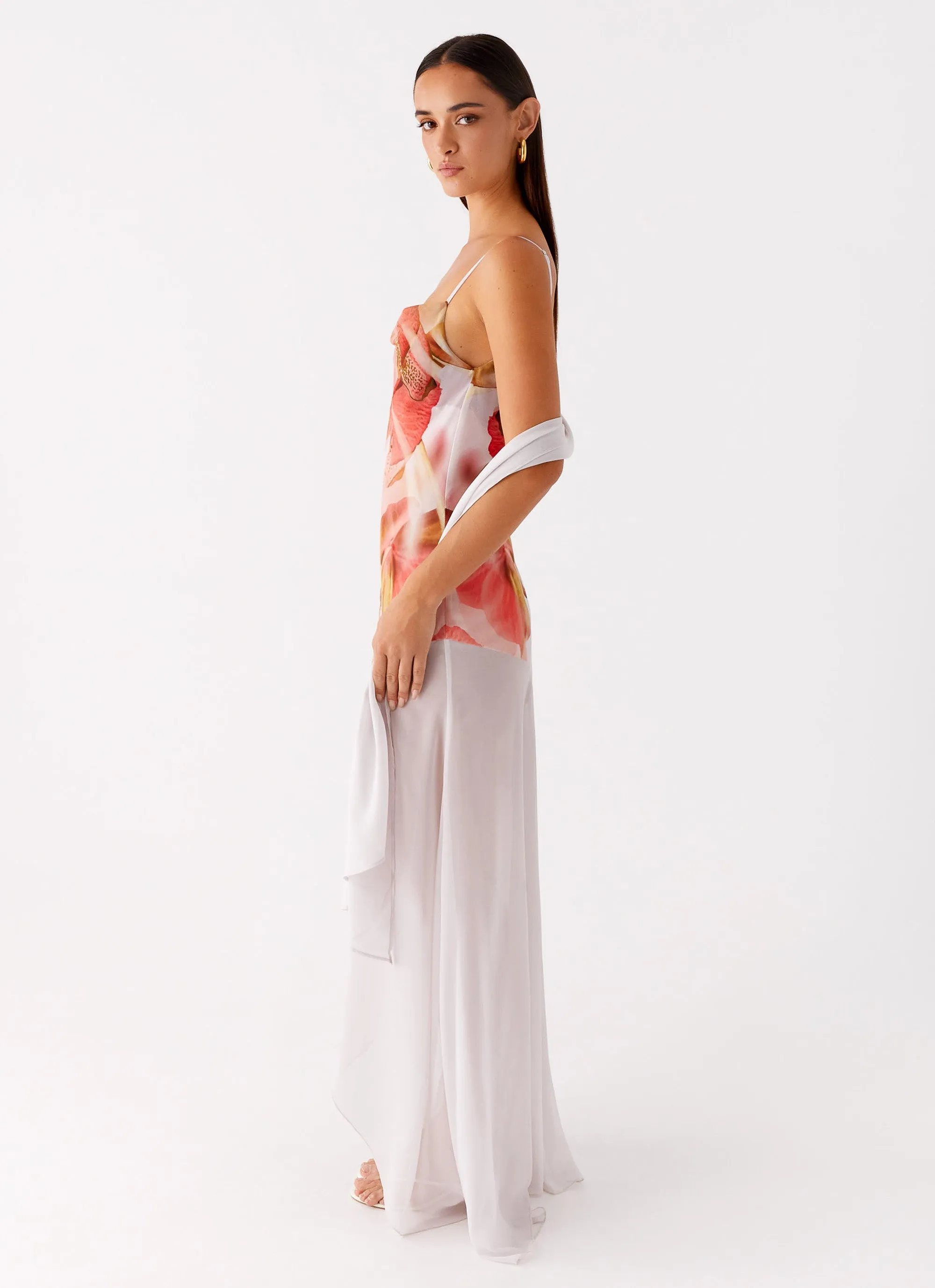 Light Layers Loire Maxi Dress - Peach Rose