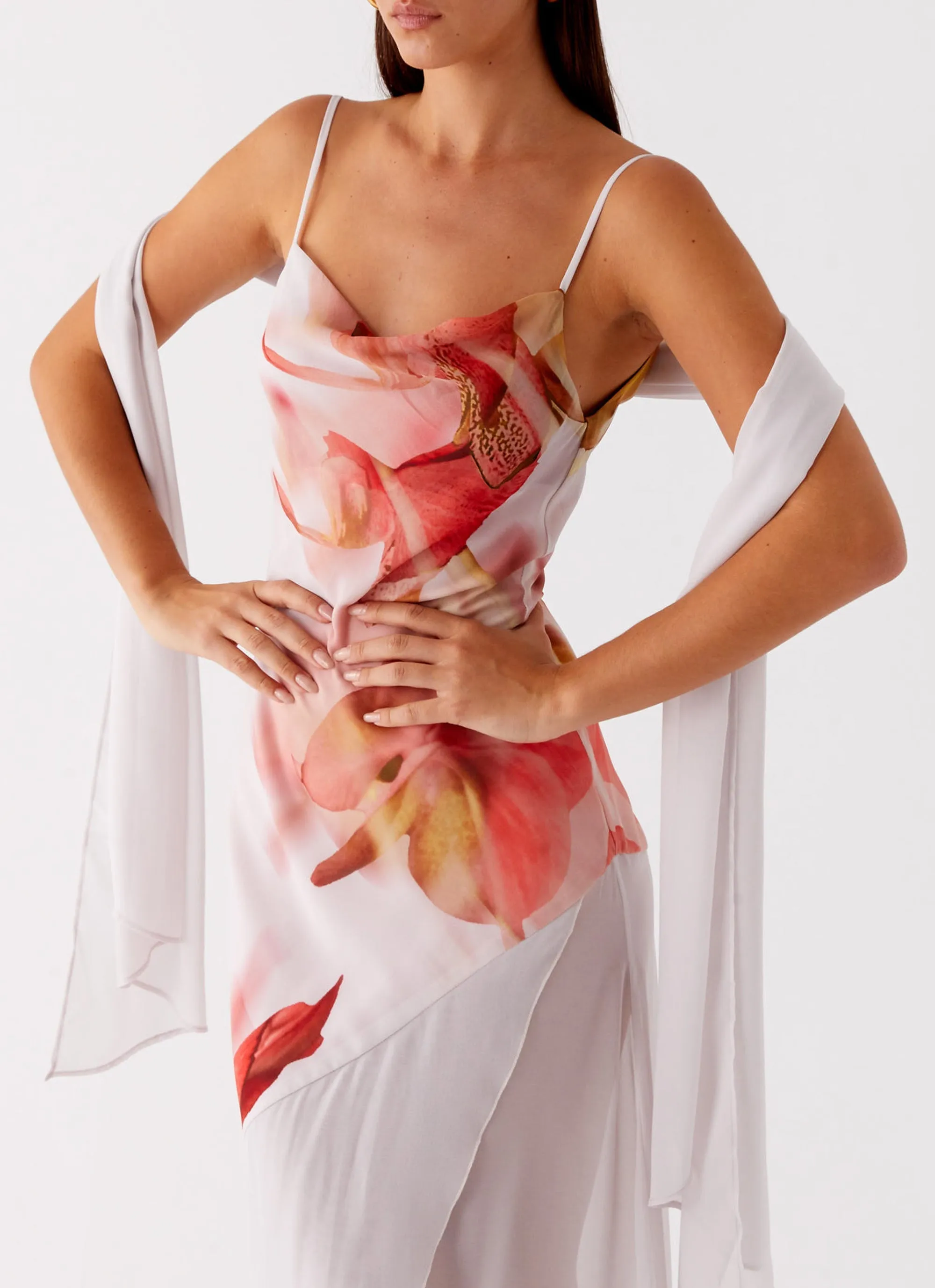 Loire Maxi Dress - Peach Rose Soft Fit Wear Coastal Chic