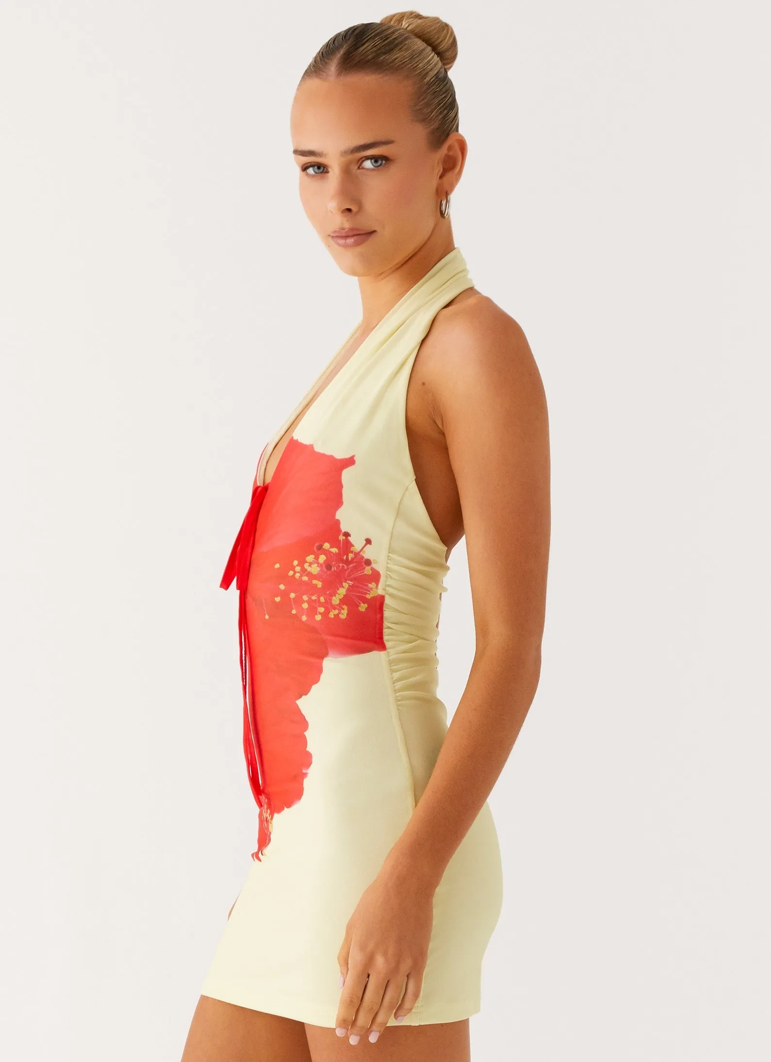 City Wear Fresh Vibe Know You Better Mini Dress - Scarlet Floral