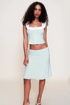 Gingham Paloma Skirt Adjustable Waist