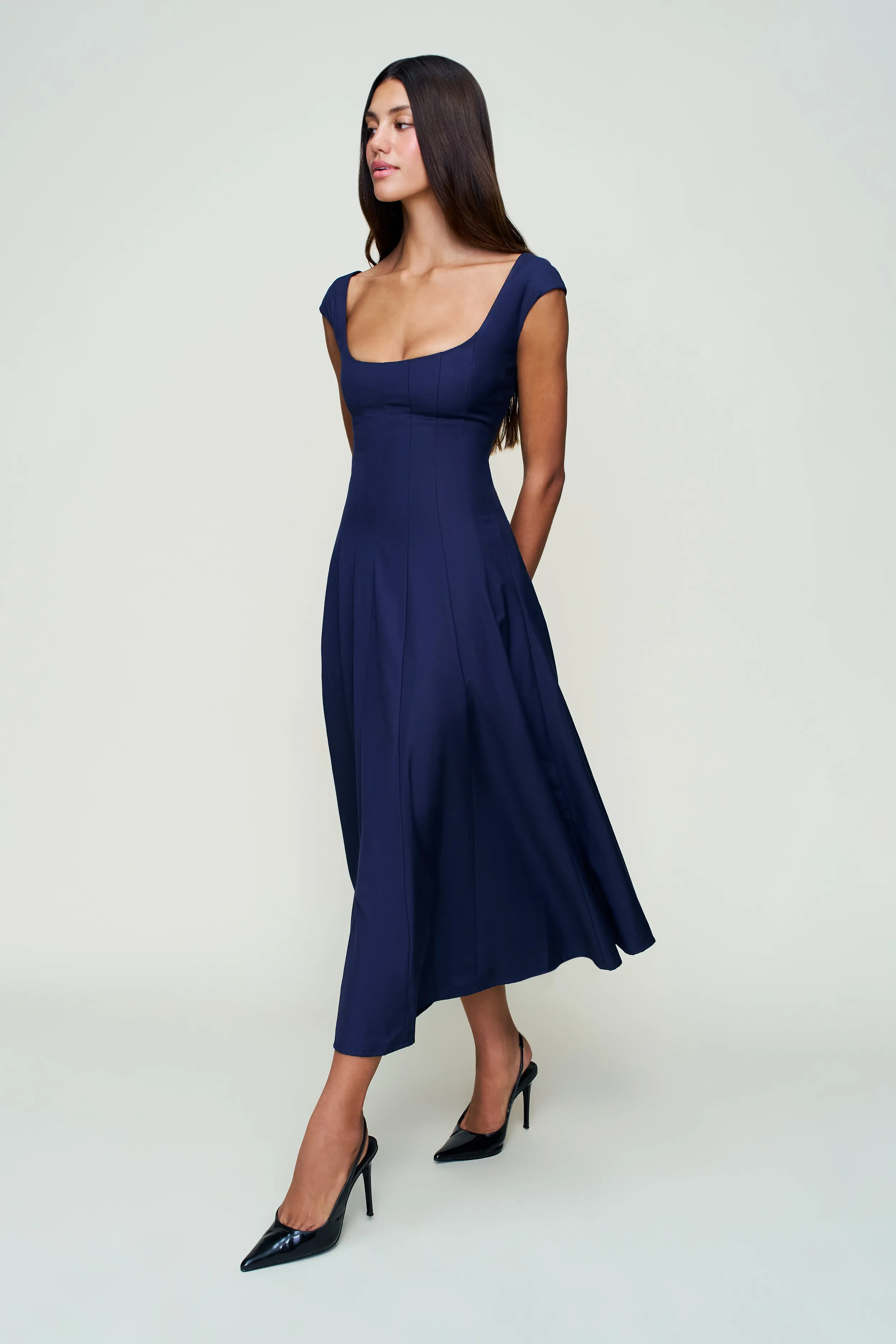 Leila Dress Sheer Look Happy Scent