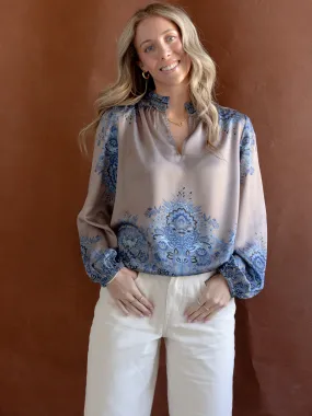 Carmen Paisley Blouse Versatile Layering Cut