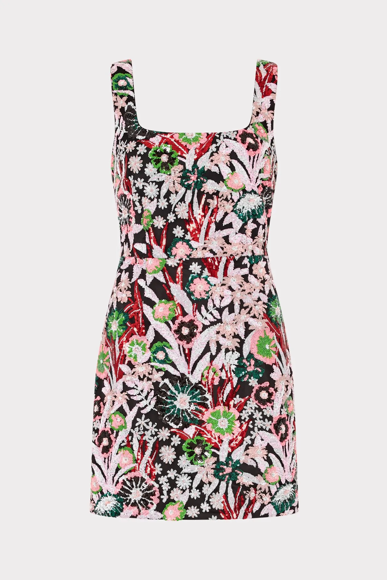 Lower Hem Soft Presence Pink Wildflower Mini Dress