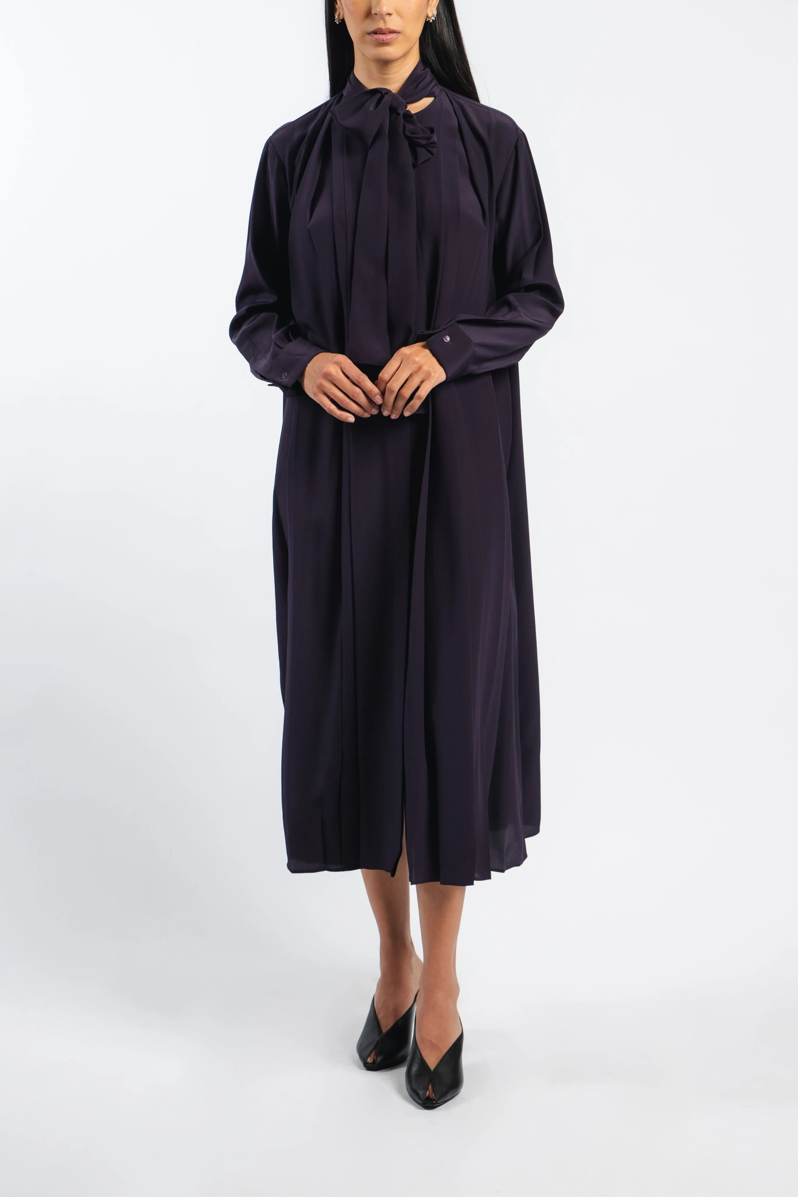 Pose Glow Scarf Tie Dress