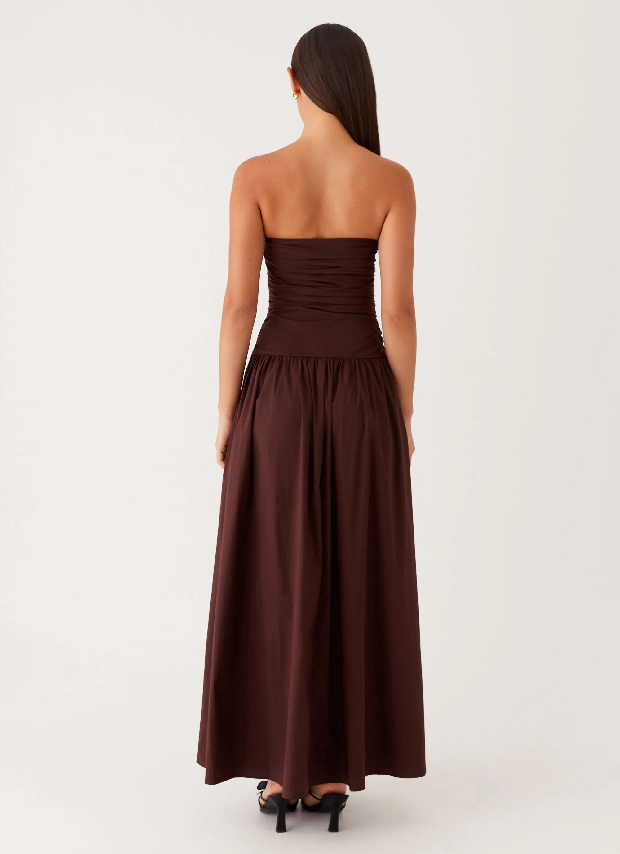 Carmel Maxi Dress - Brown Playful design piece