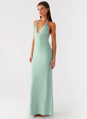 Fern Valley Maxi Dress - Sage budget-friendly Sunset Scene