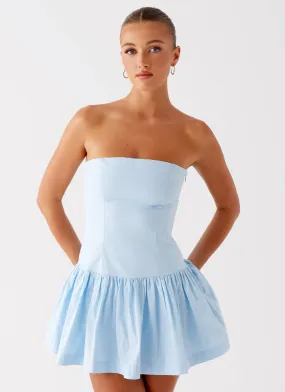 Easy Layering Piece Riviera Mini Dress - Blue