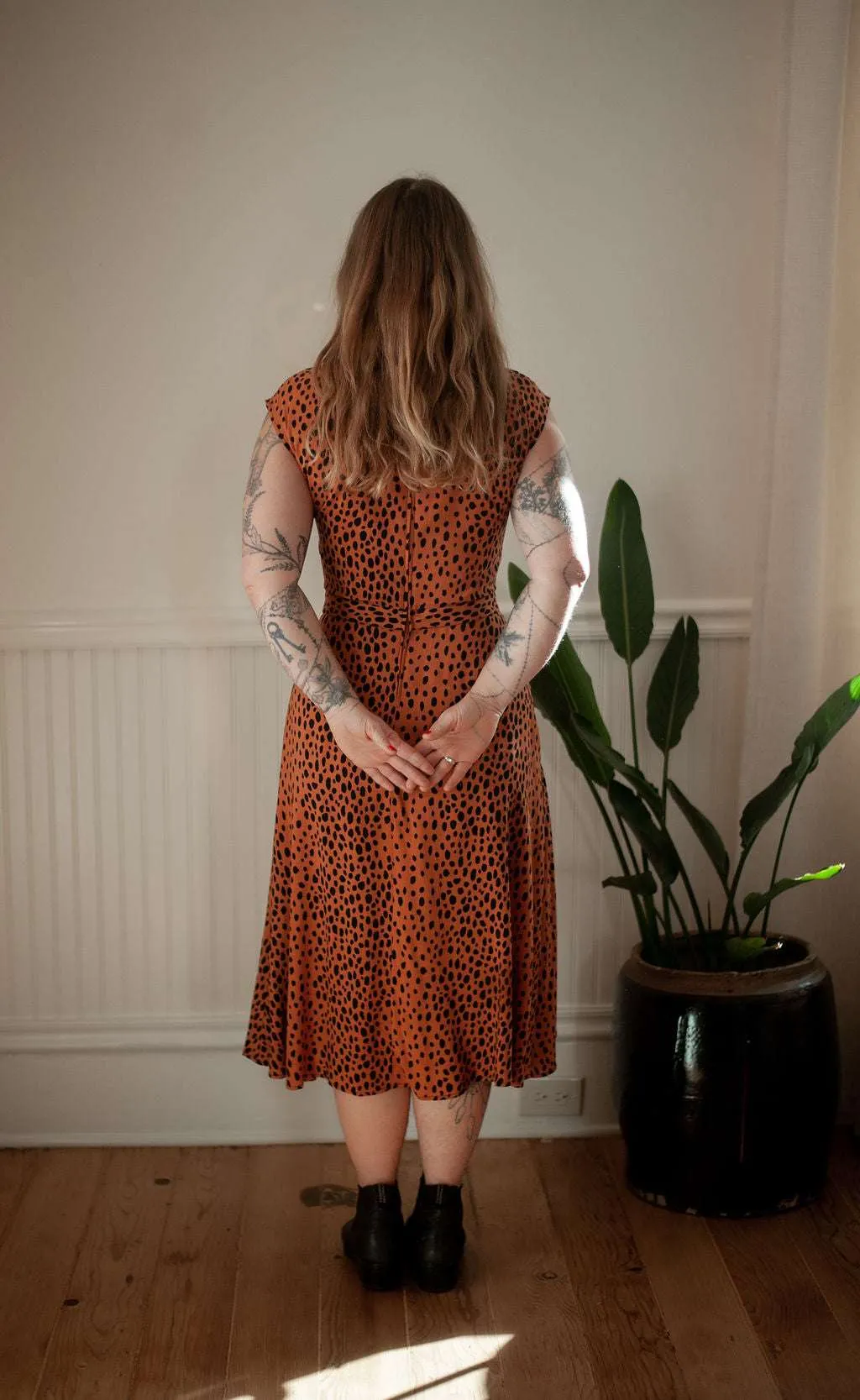 Xena Dress in Bam Bam Challis ComfortFitDesign