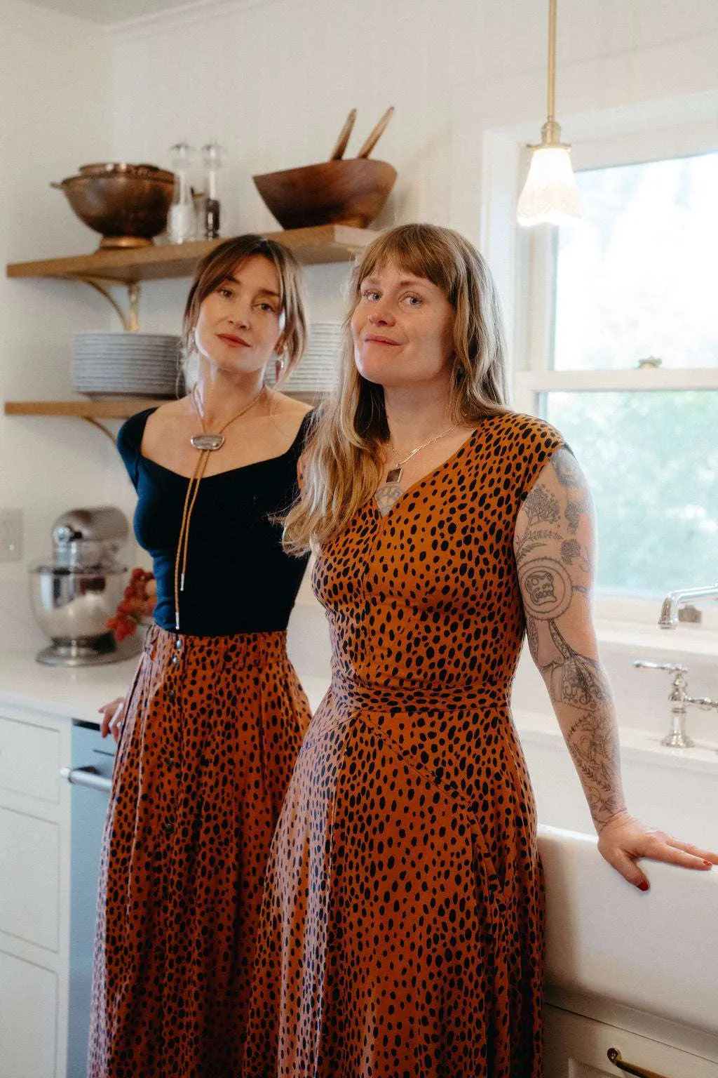 Silky Drape Xena Dress in Bam Bam Challis