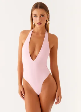 Surfing Swim Molded Contour Support Delia One Piece Swimsuit - Pink