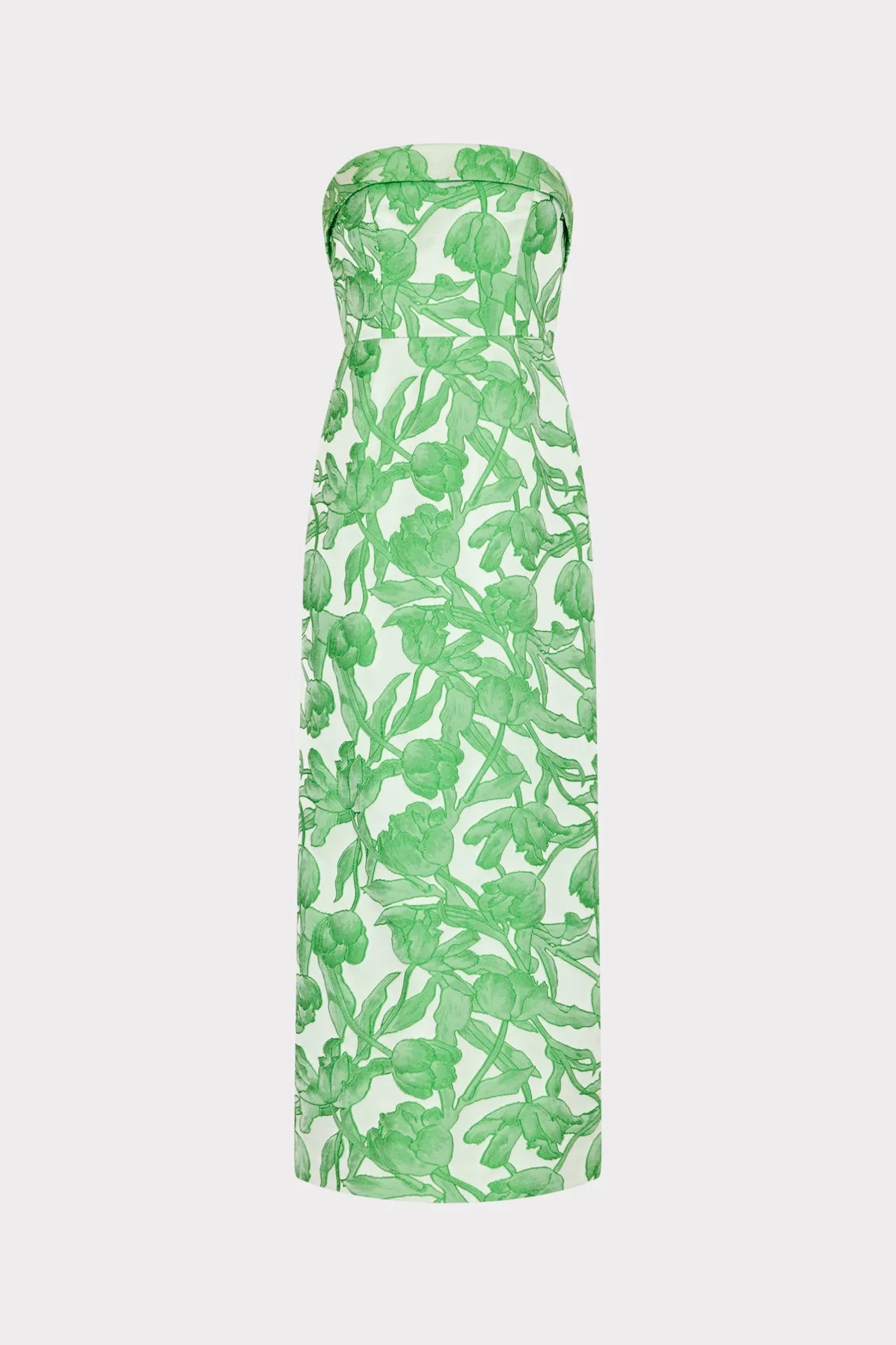Urban Drape Event Perfect Tulip Jacquard Strapless Dress