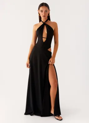 Turner Maxi Dress - Black Tulle Air