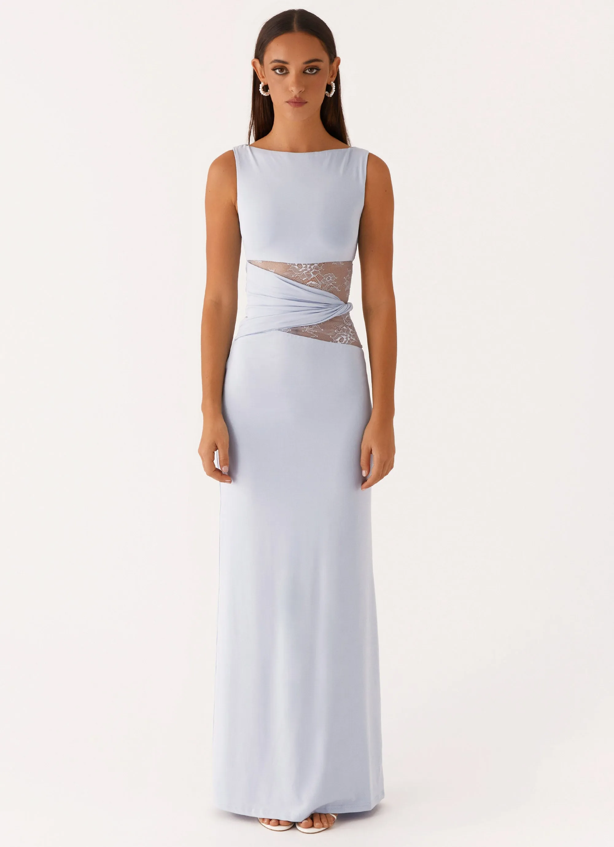 Karma Maxi Dress - Blue Layered Look Light Appeal