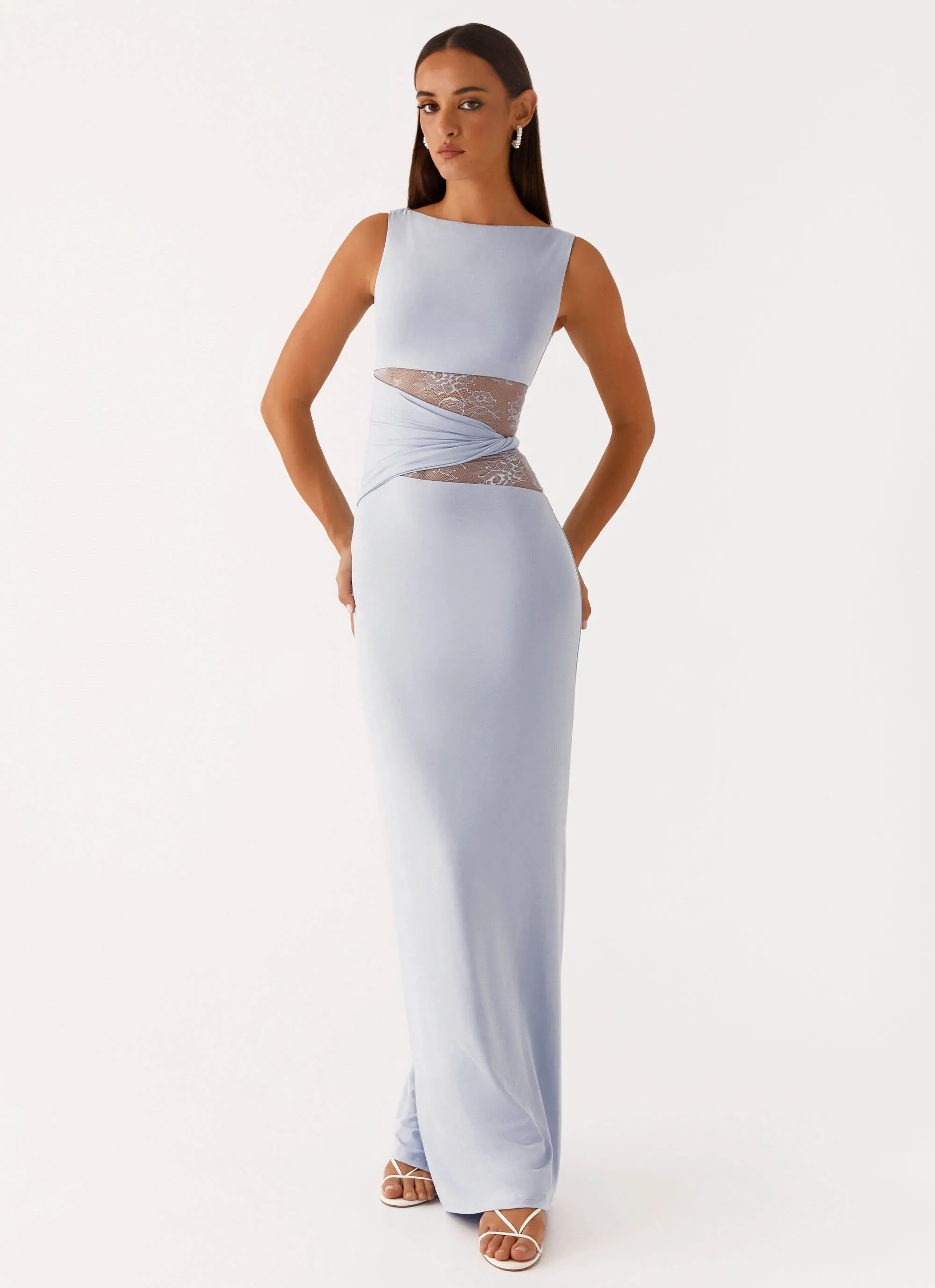 Karma Maxi Dress - Blue Silky Form
