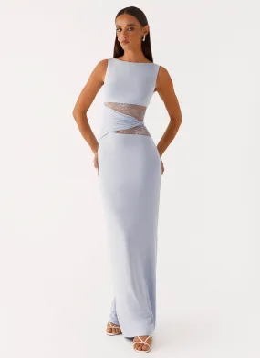 Karma Maxi Dress - Blue Silky Form