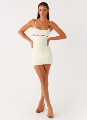 Nolani Mini Dress - Pastel Yellow Style Layering Fall Favorite