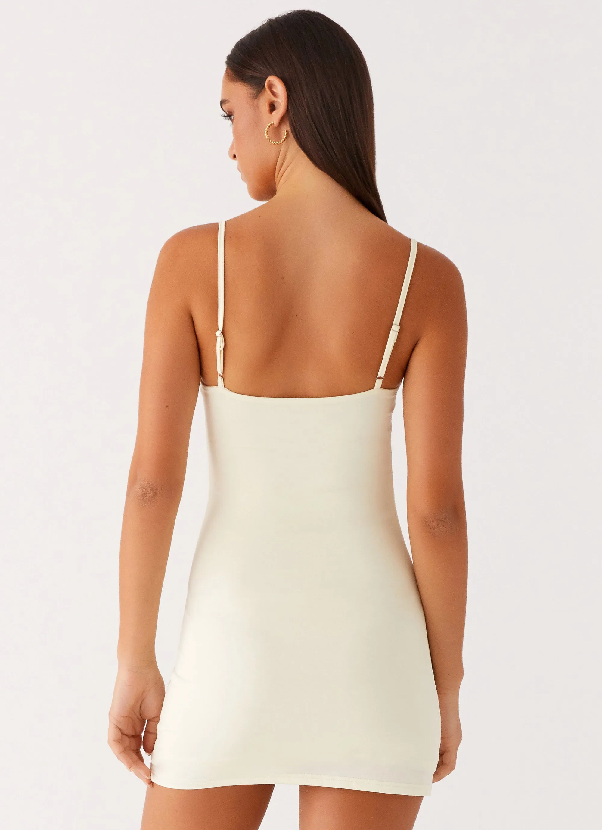 Nolani Mini Dress - Pastel Yellow All Season Affordable Fashion