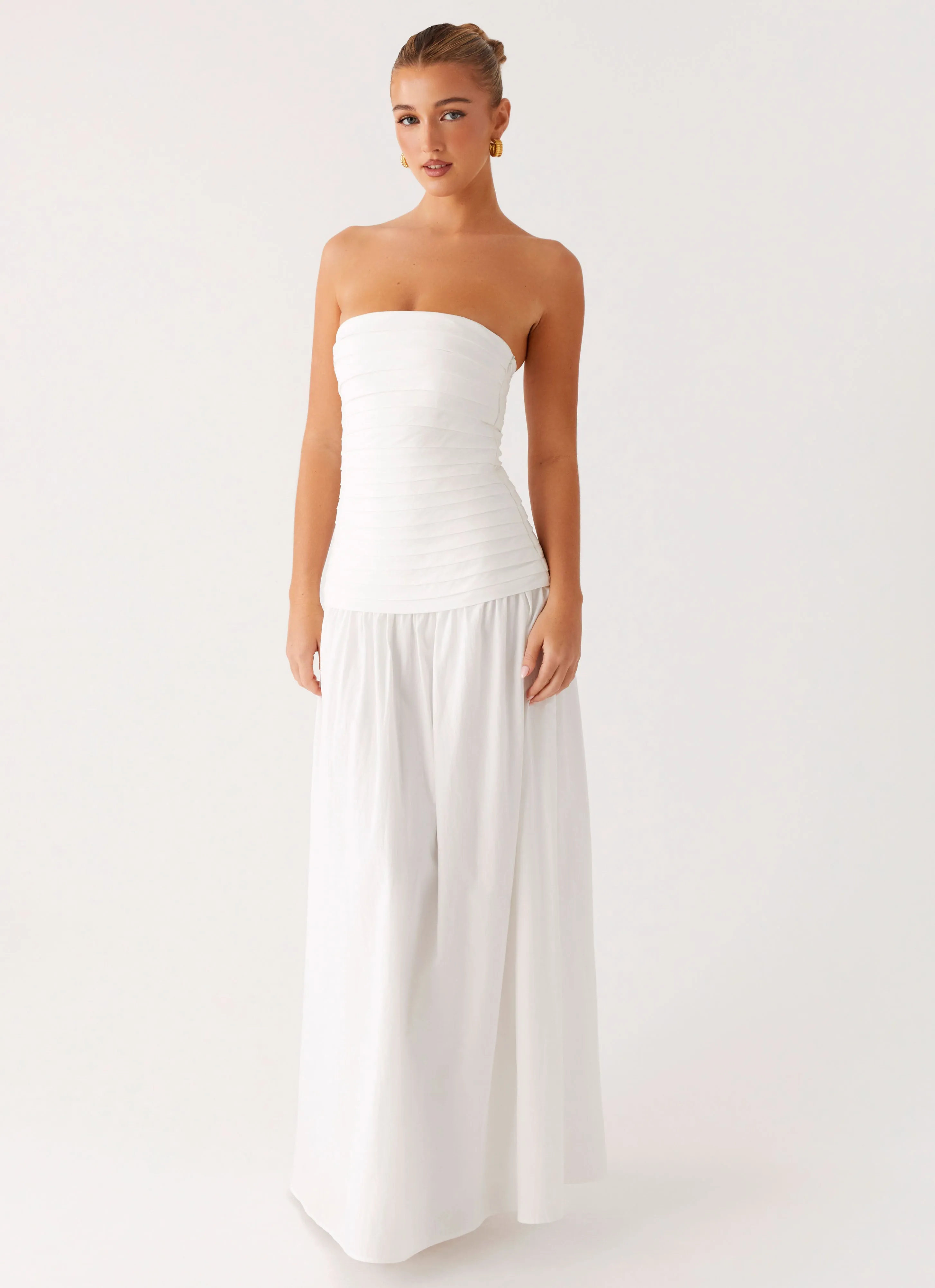 Tear-resistant Tyrah Maxi Dress - White