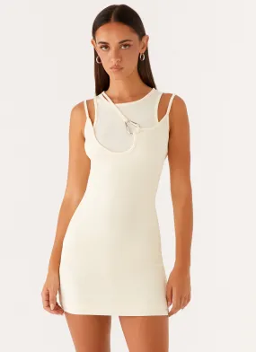 Ulani Mini Dress - Yellow Refined Style Timeless-Classic