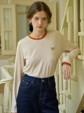 ??Final Sale??Delaney Round Neck Puppy Top DurableBlend Hidden Zipper