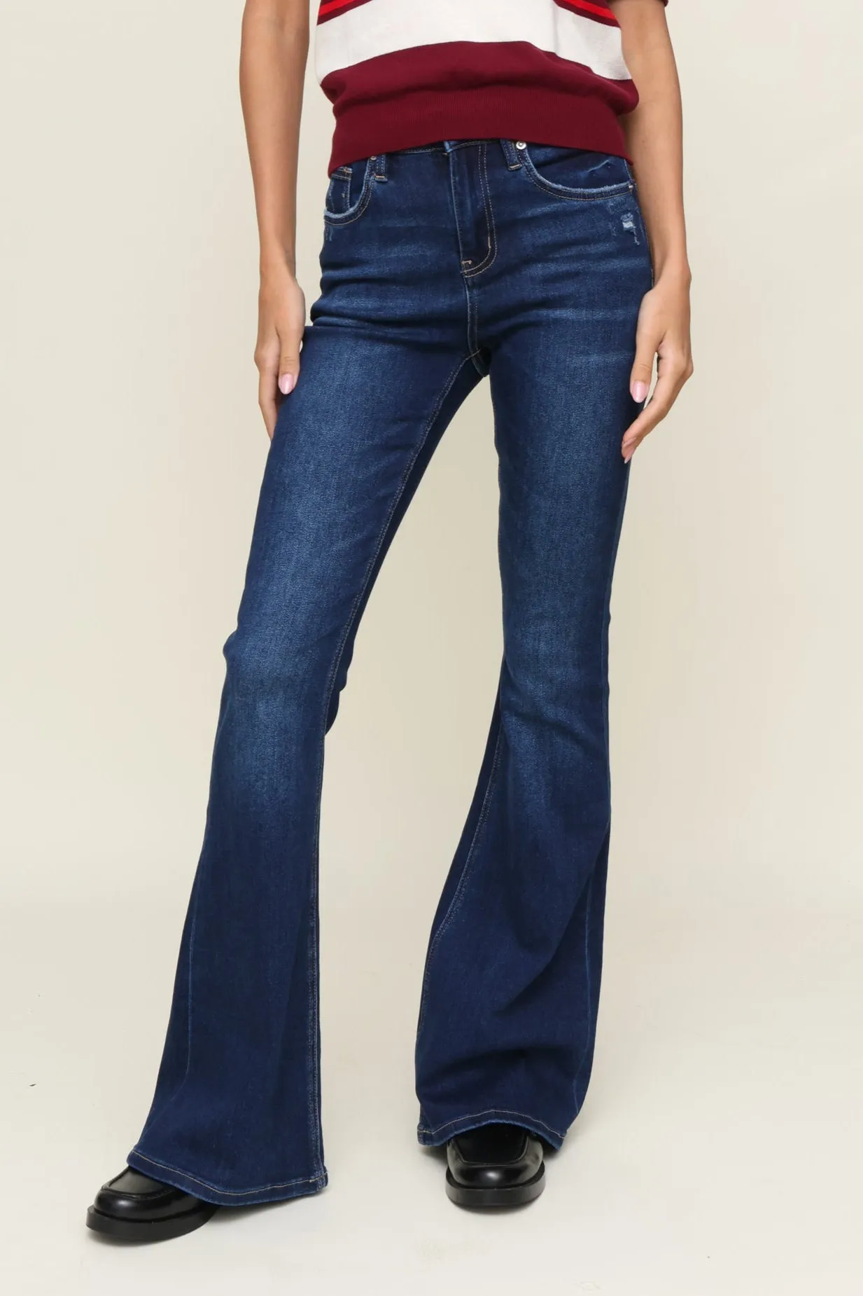 Trendy Apparel Super High Rise Flare Super Soft