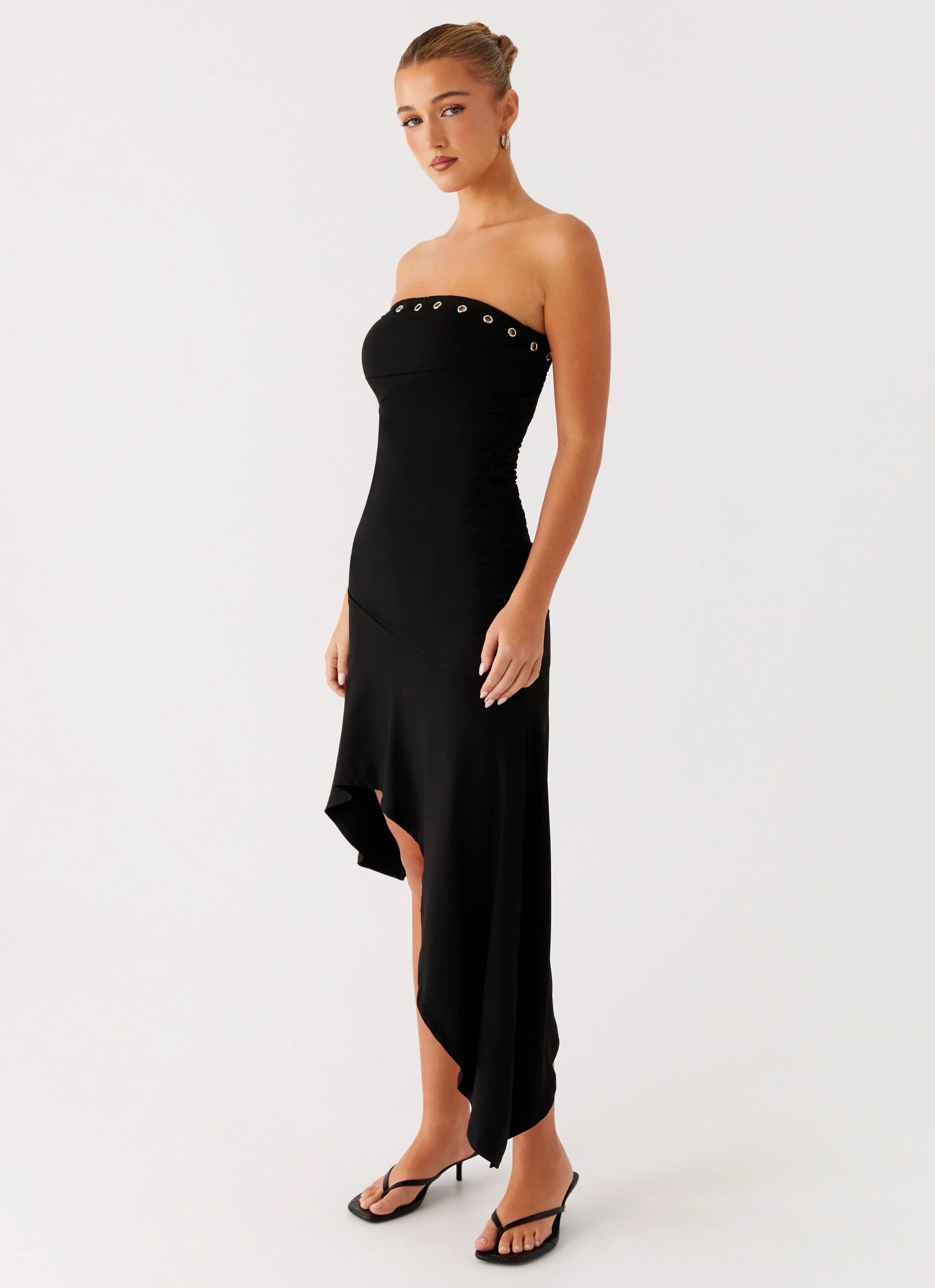 Unapologetic Midi Dress - Black Chill Design Casual Mode