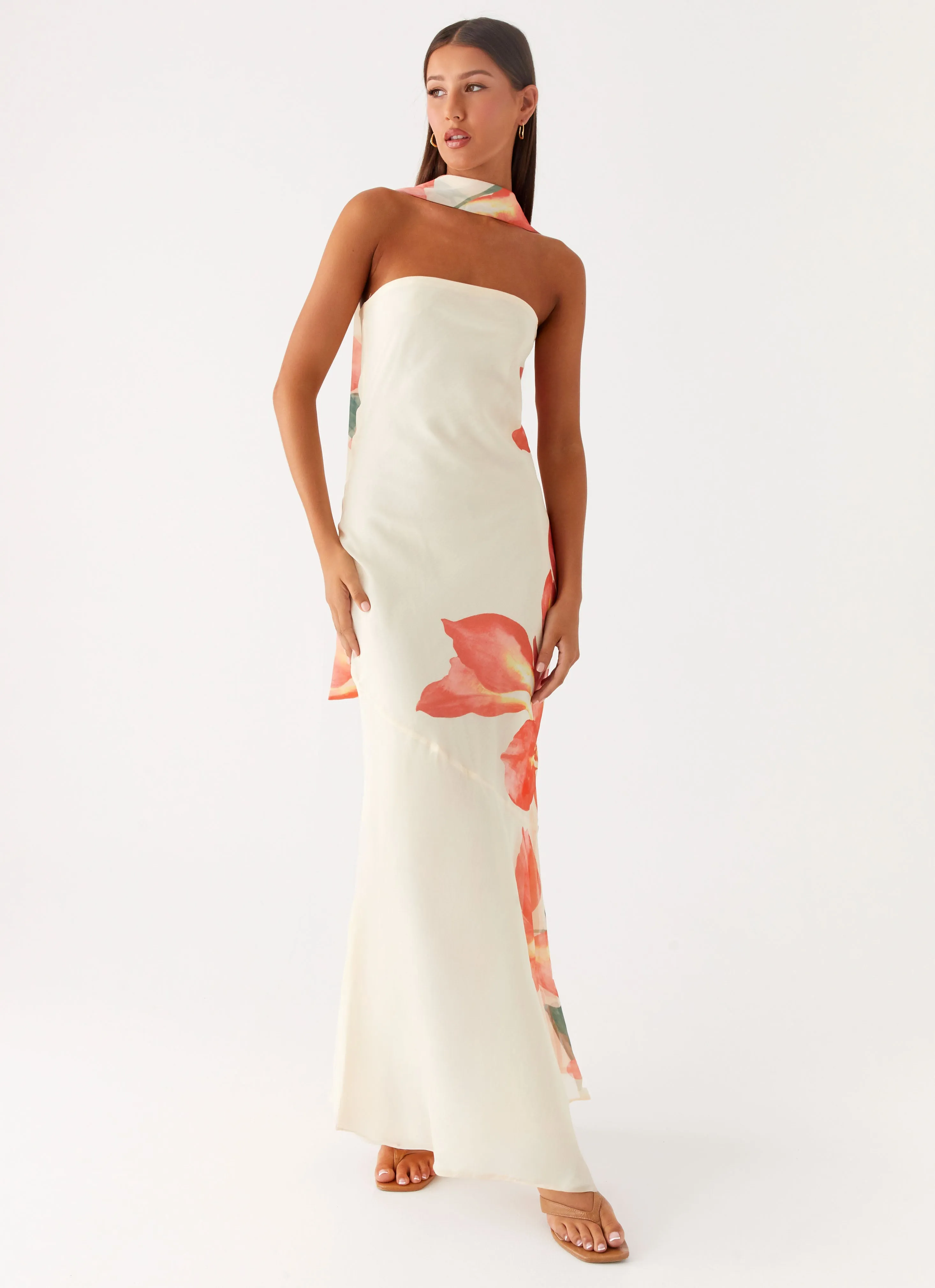 Skin Touch travel mode Under The Pagoda Maxi Dress - Siena Floral