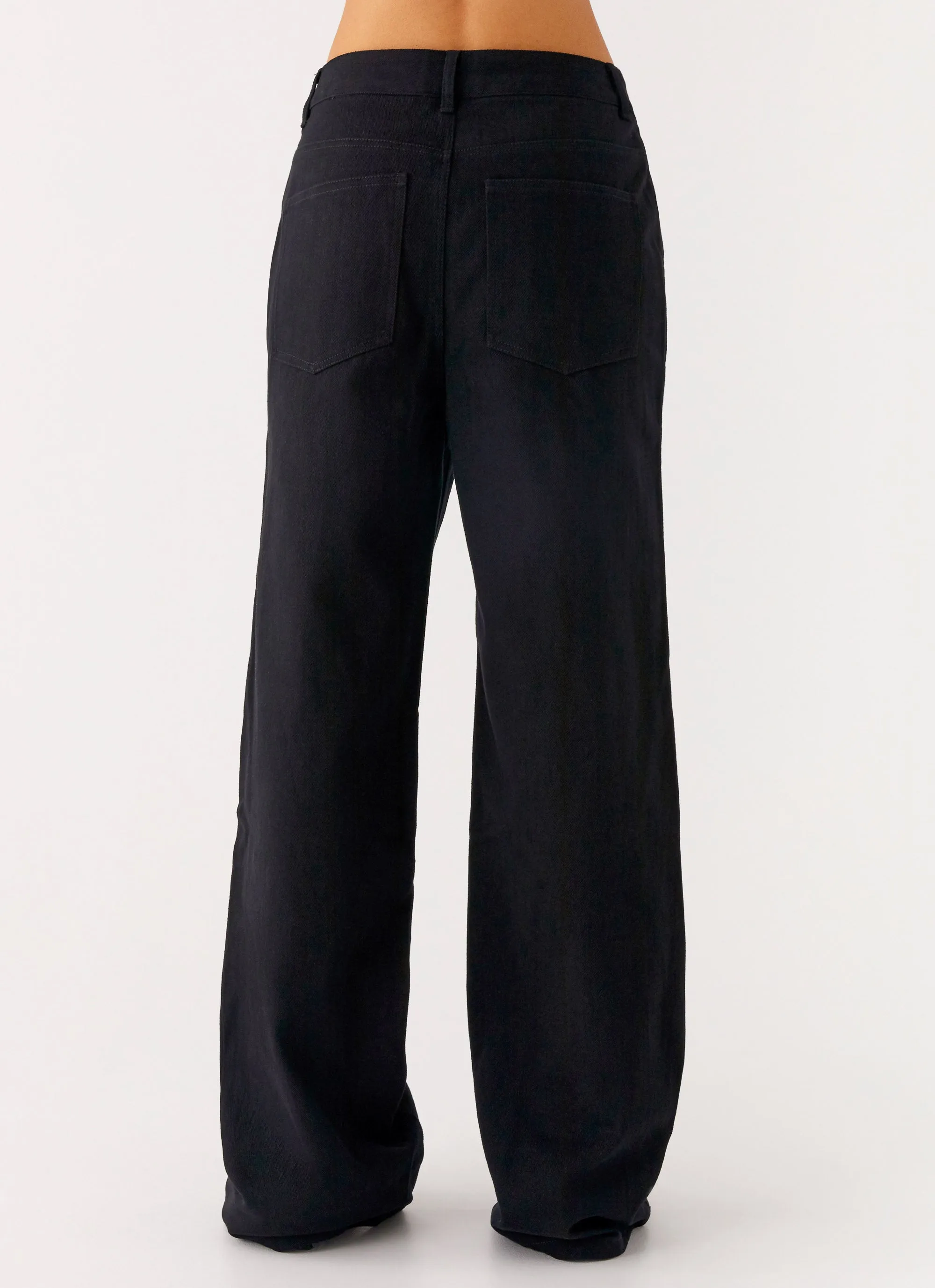 Back Again Straight Leg Denim Jeans - Black Core Look