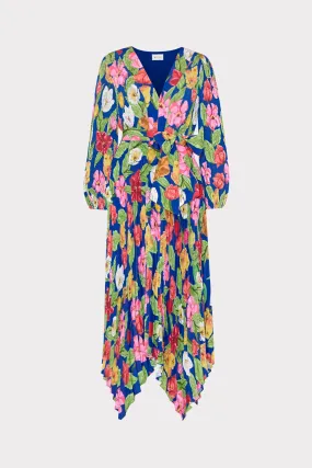 Liora Tulip Rosette Pleated Dress Gender Fluid Flattering Fit for All