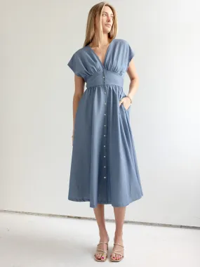 Bold Design Stylish Choice Vega Chambray Dress