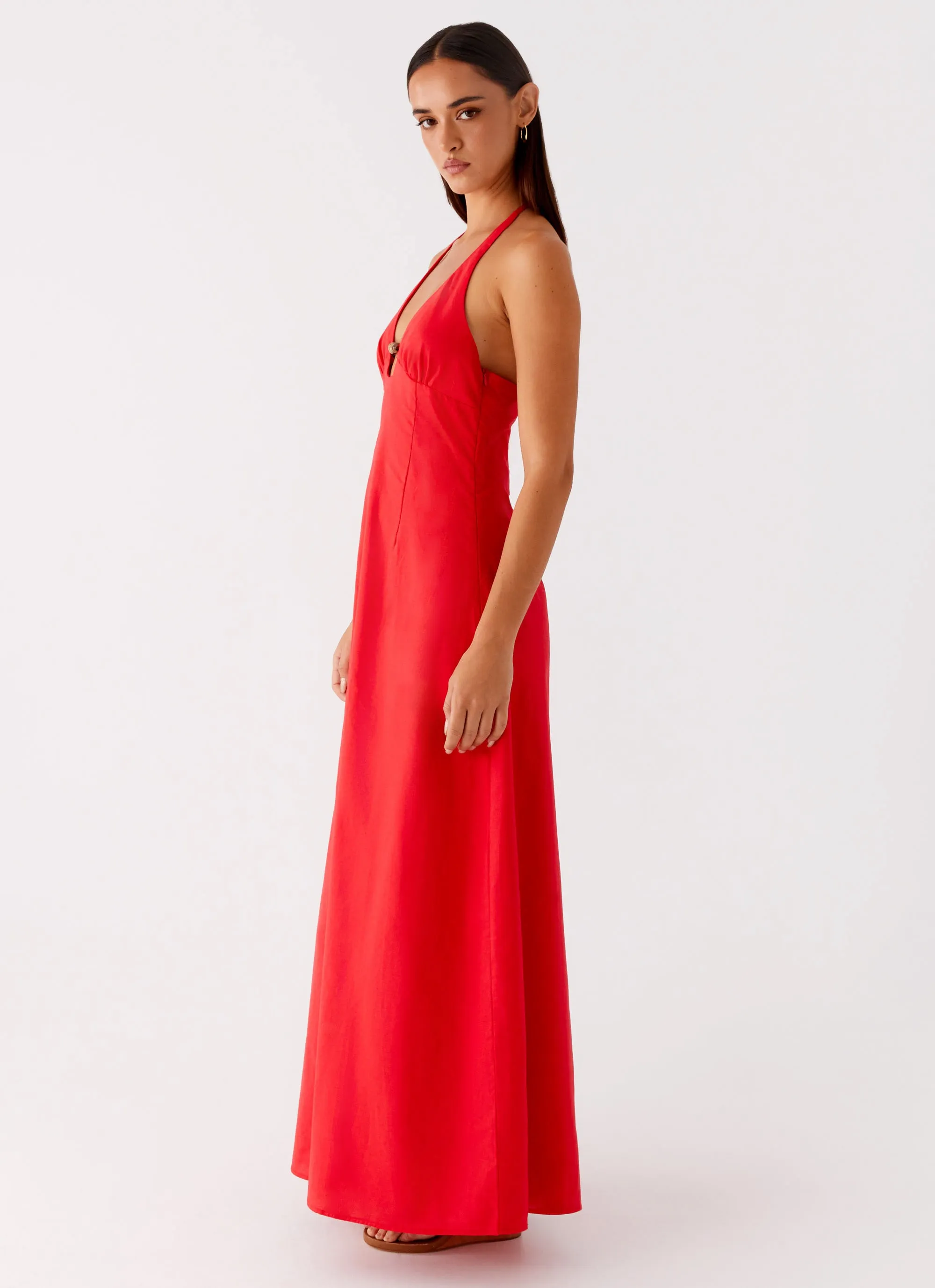 Sleek Look Effortless Mood Zana Maxi Dress - Red
