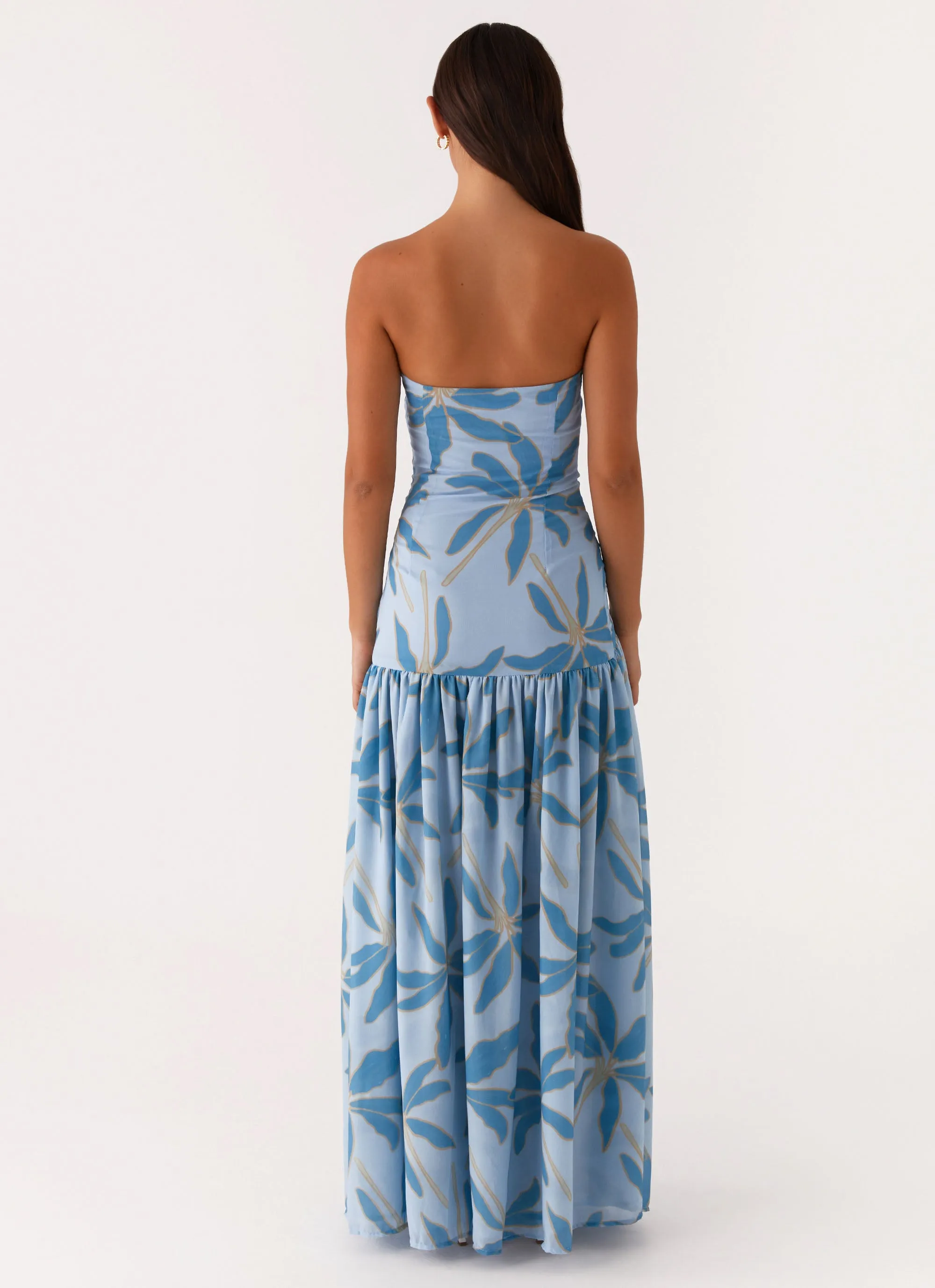 Eden Strapless Maxi Dress - Opulent Blue Effortless Touch