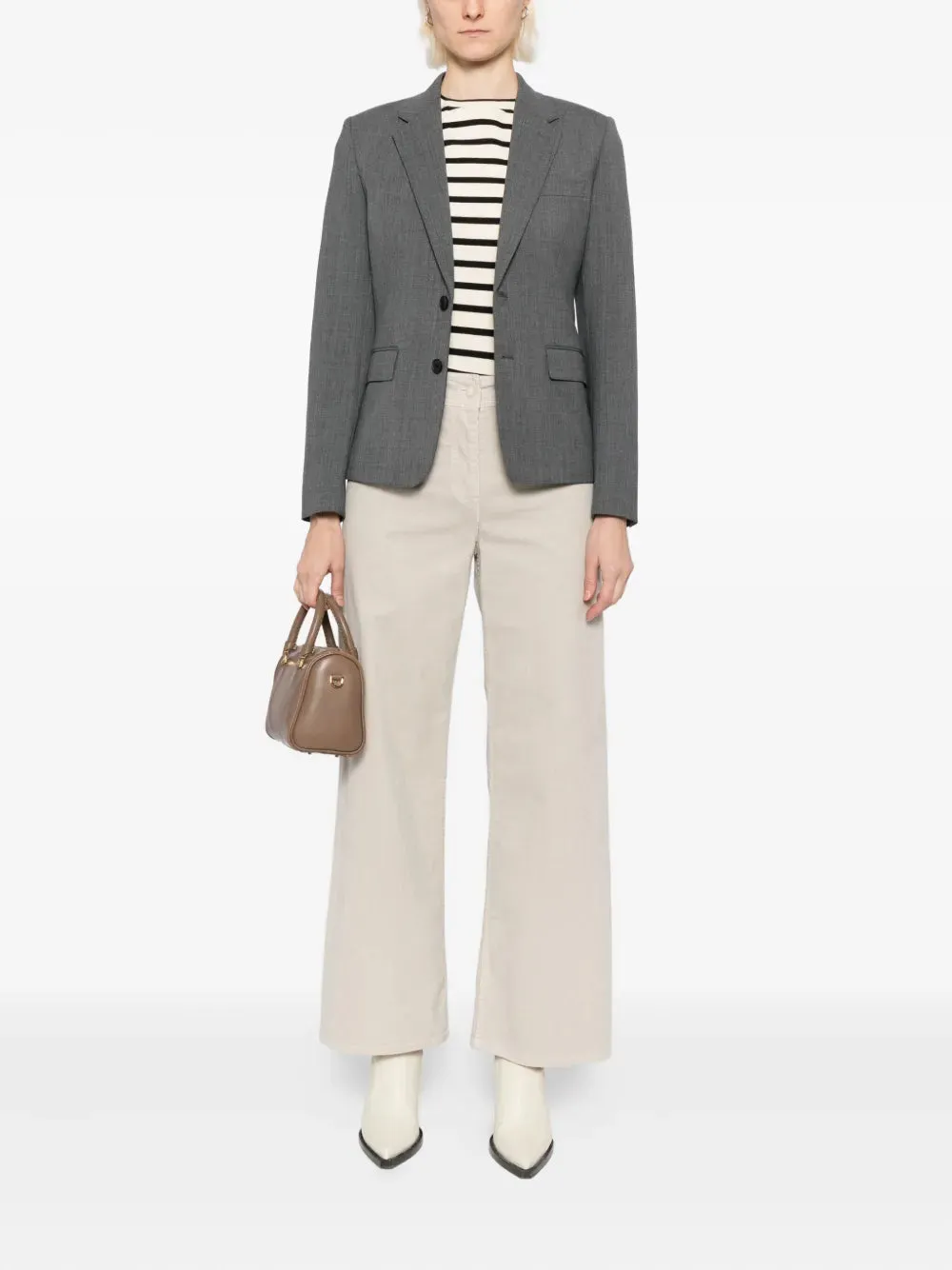 Ysee Blazer in Heather Grey platform Closet