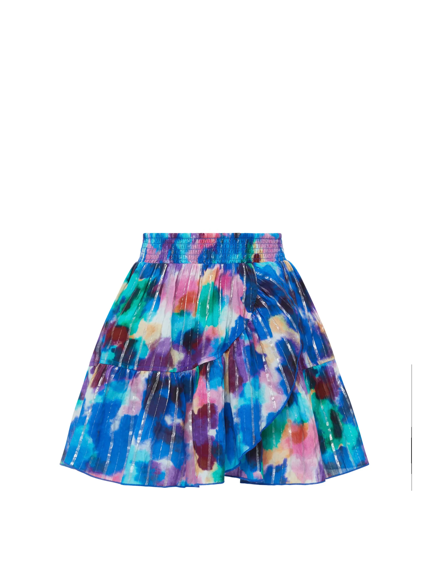 Cozy Vibe Adjustable Closure Izzy Skirt Giverny Gardens Metallic