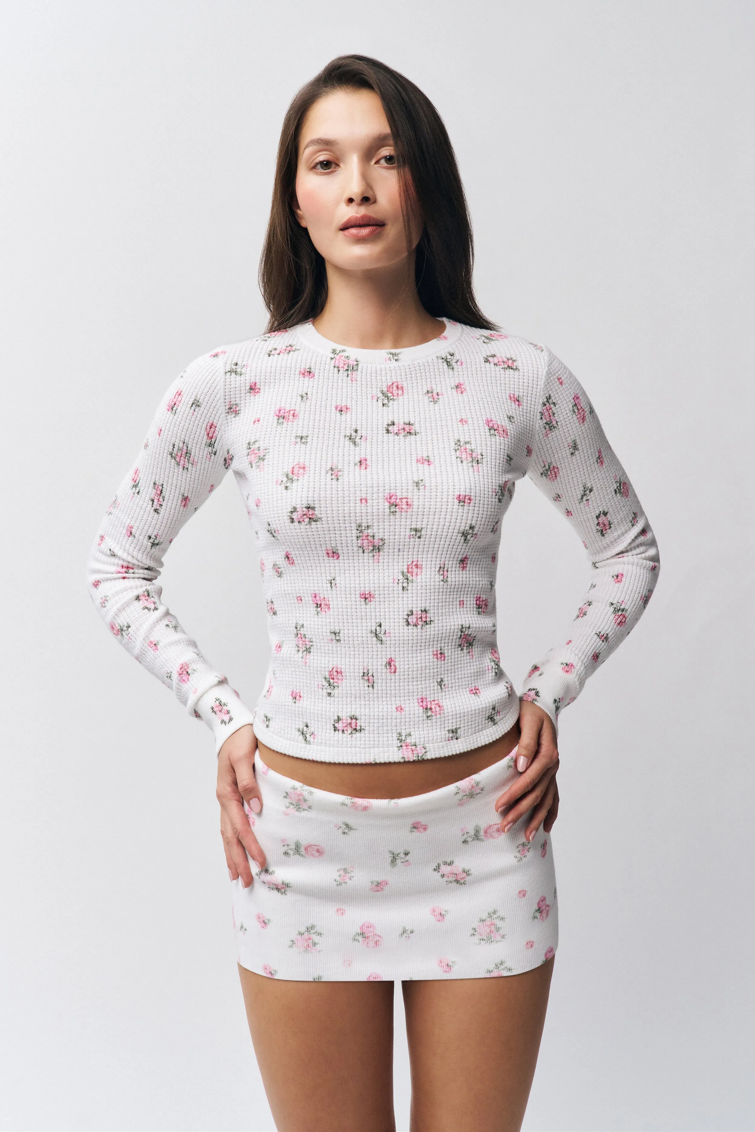 Thermal Skort Diagonal Slit