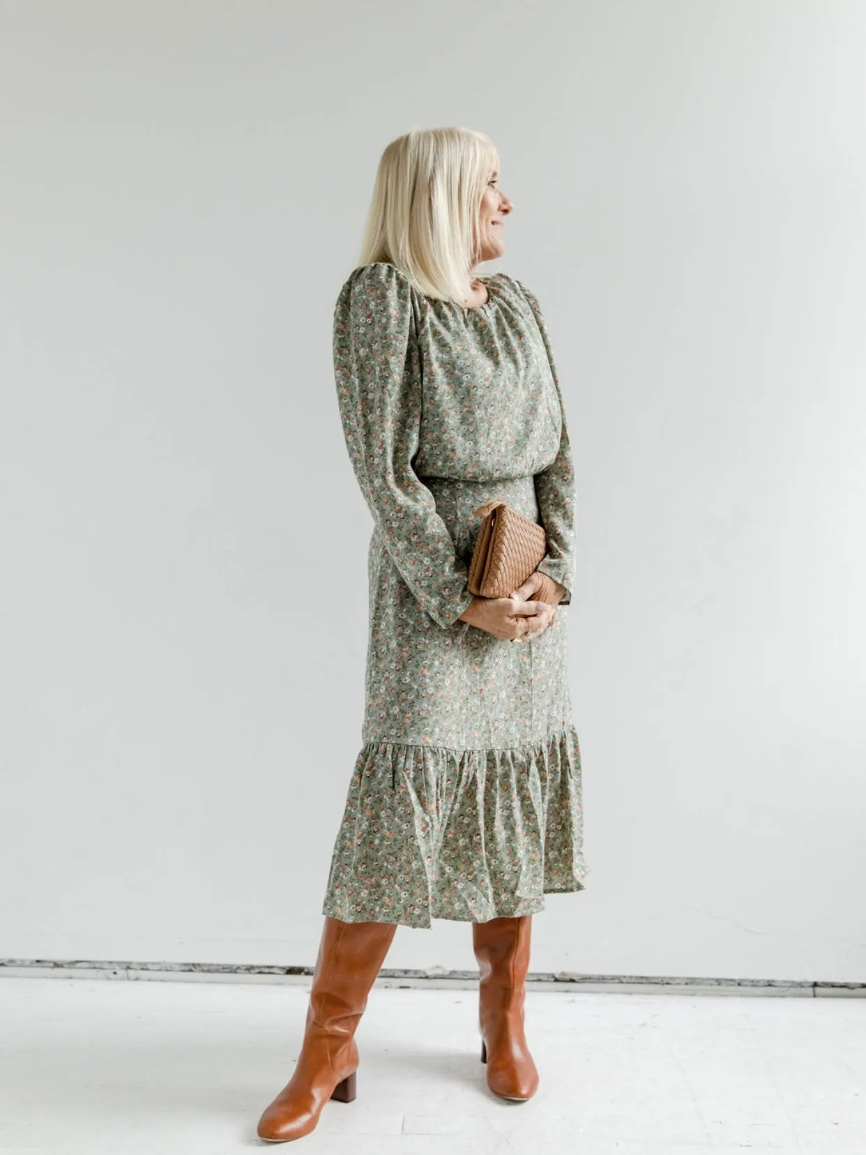 Flattering Shape Classic wrap dress Blythe Floral Dress