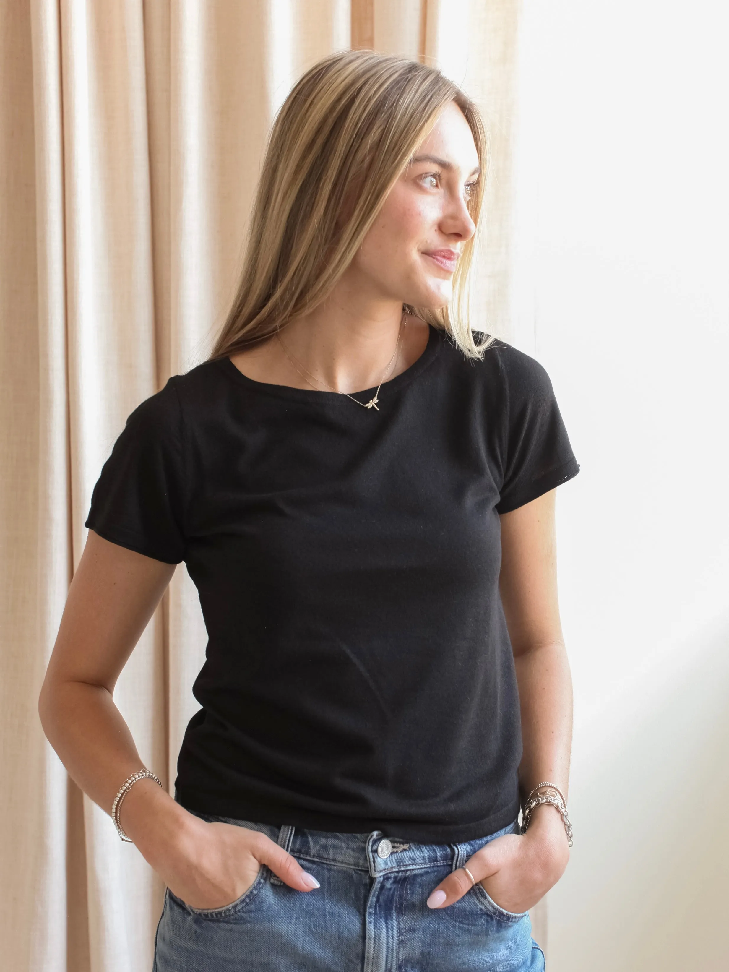Amy Knit Tee Reinforced Stress Points MicrofiberTech