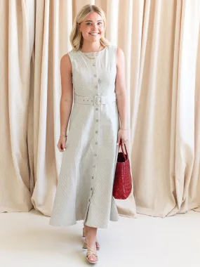 Valerie Striped Midi Dress Urban Classic Noble Aura