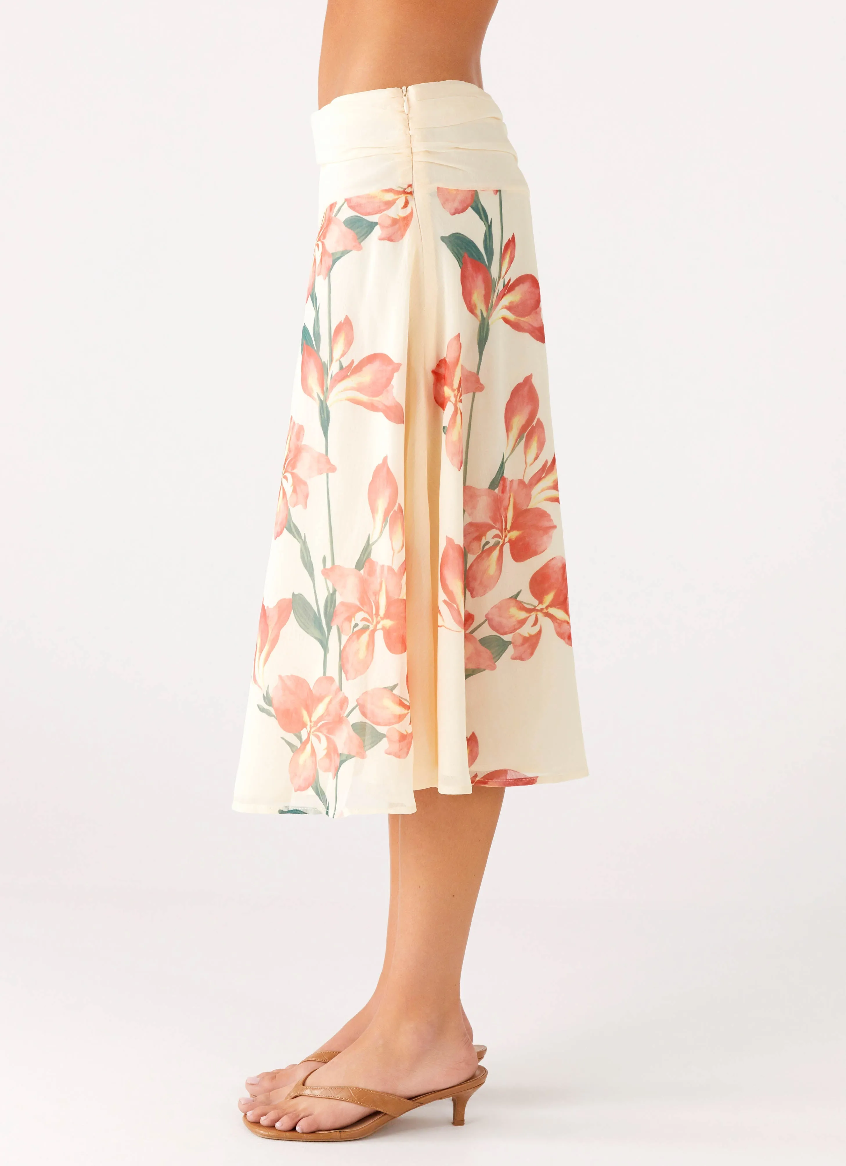 Valley Midi Skirt - Siena Floral Easy Layer