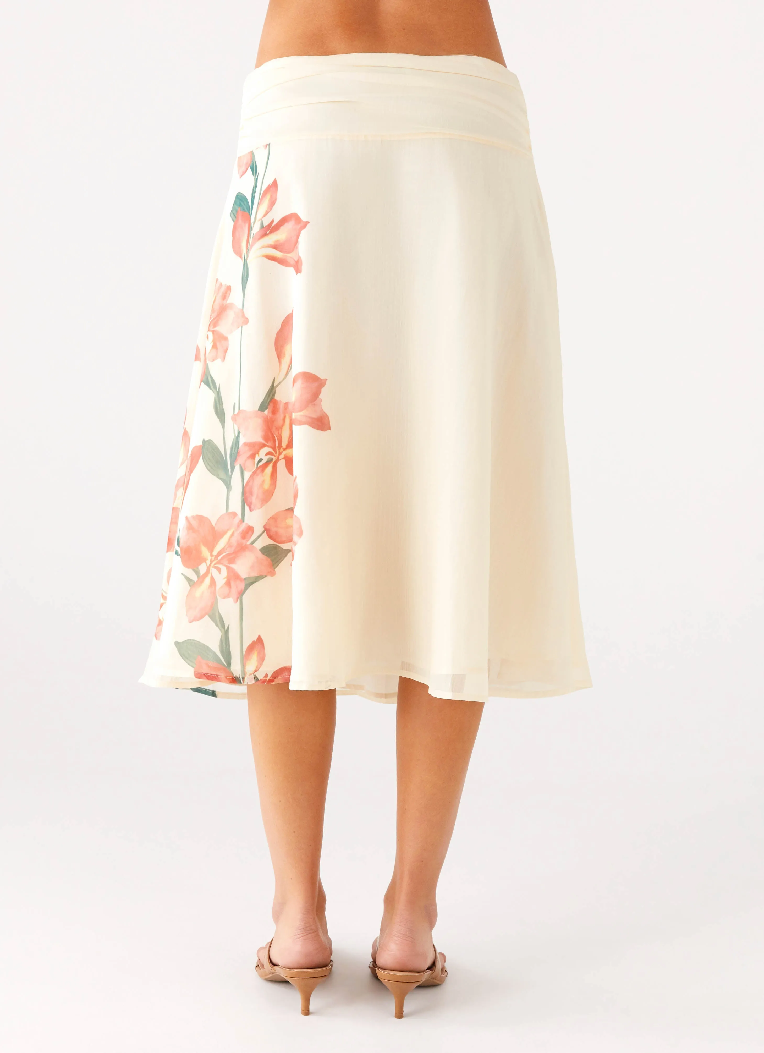 Transitional Wear Comfort Mood Valley Midi Skirt - Siena Floral