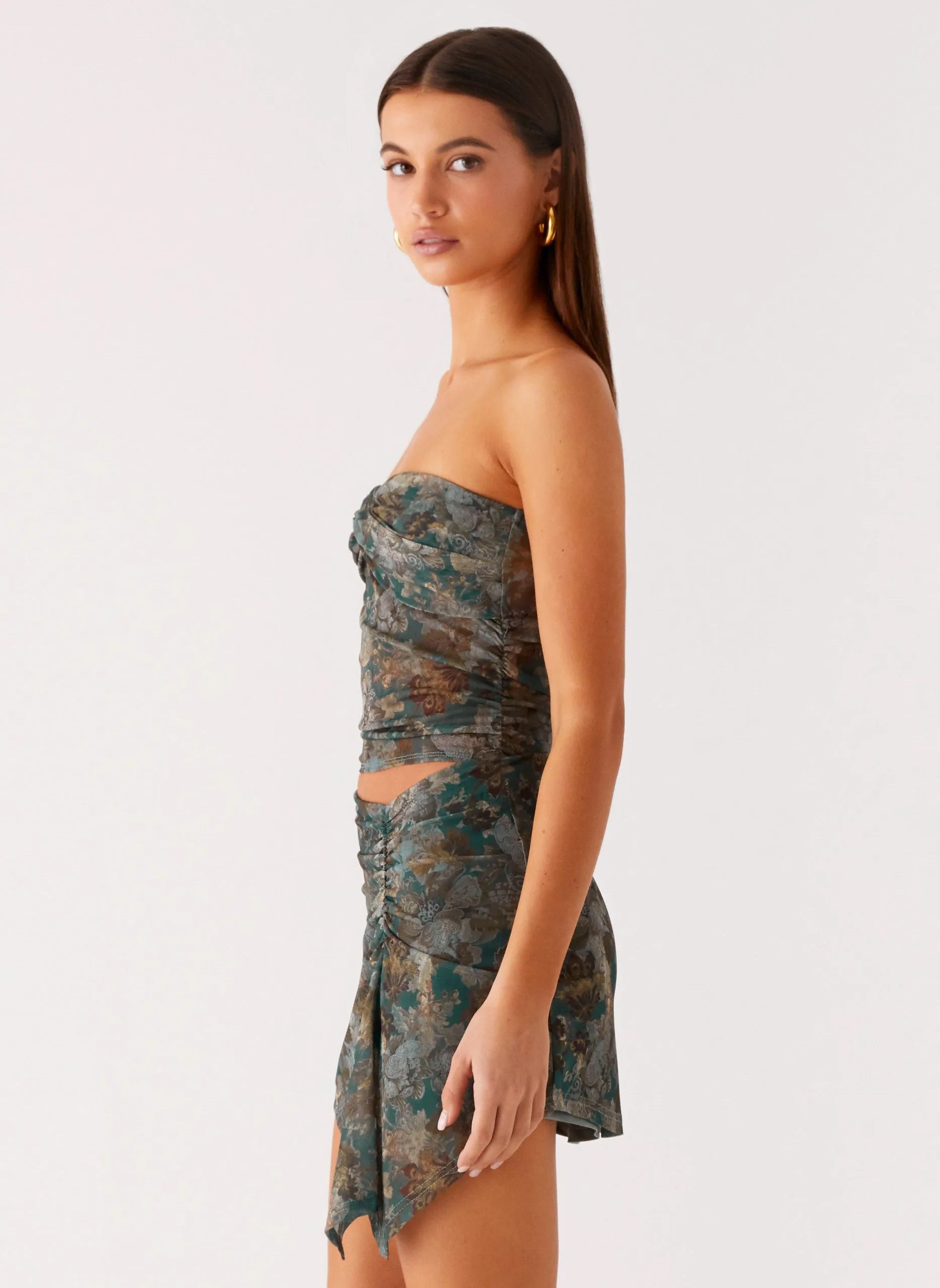 Vayda Mini Dress - Vintage Blossom Cozy Finish