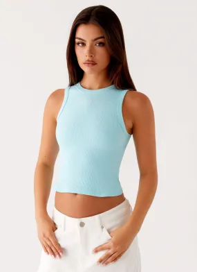 Friction Resistant Finish Veda Tank Top - Turquoise