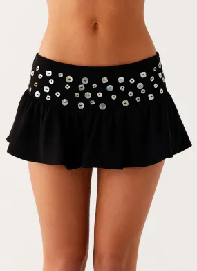 Core Collection Limited Quantity Vegas Nights Low Rise Skort - Black