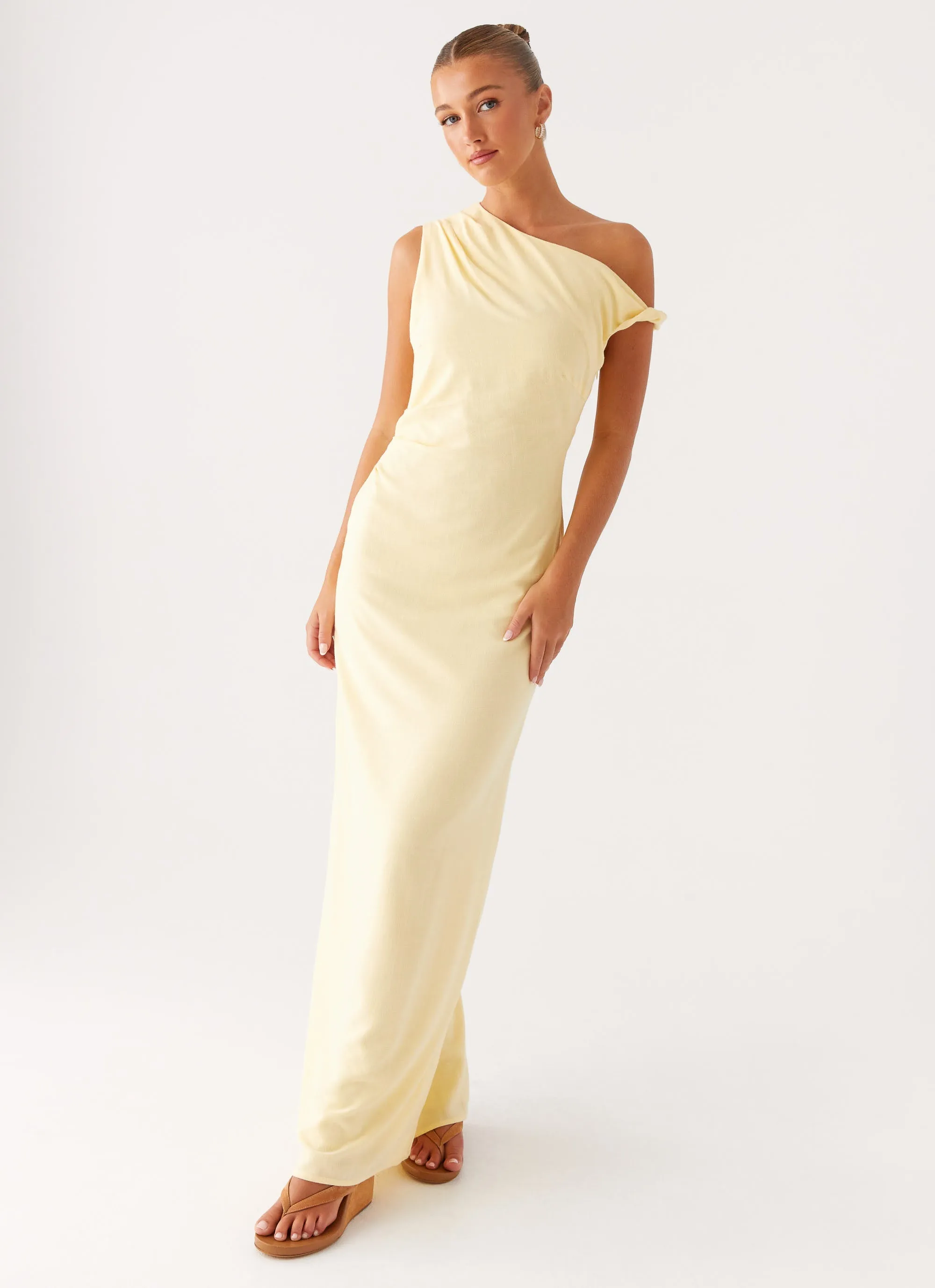 Mckenna Maxi Dress - Yellow Reversible-Style