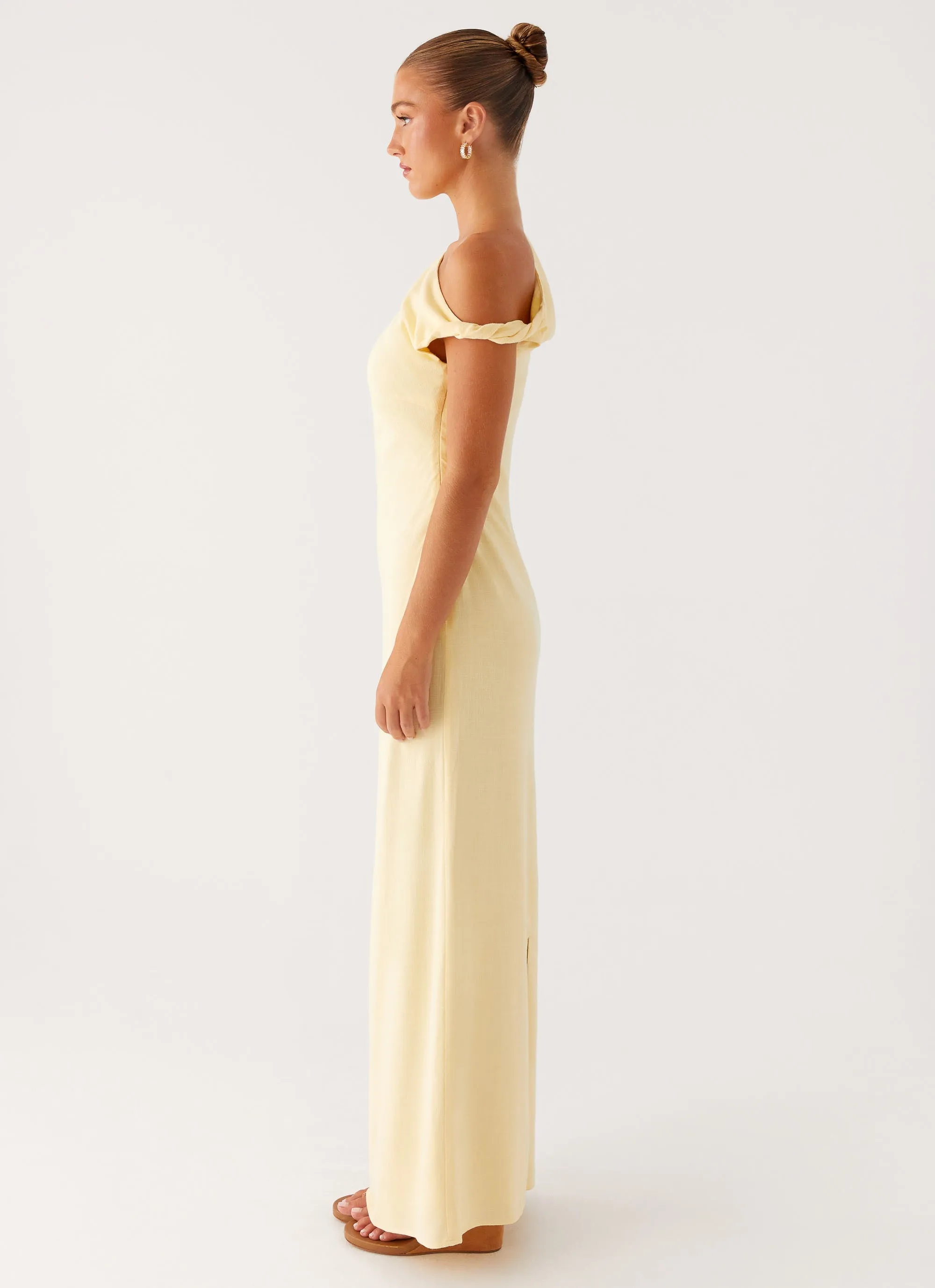 Mckenna Maxi Dress - Yellow Perfect Fit Wear All Time Fit