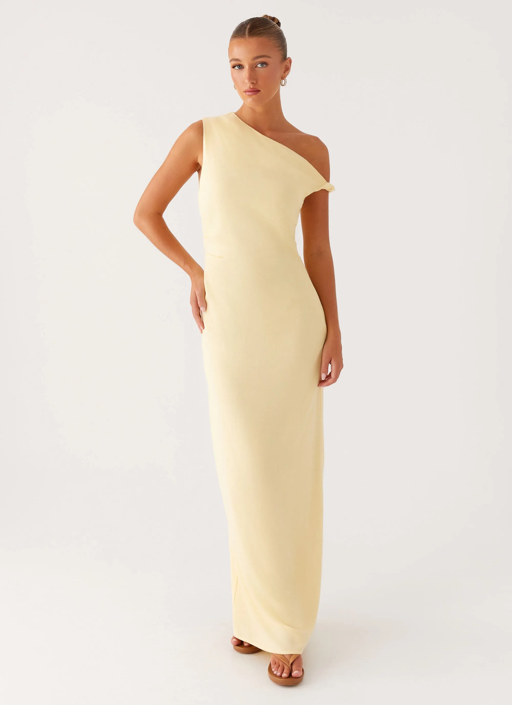 Mckenna Maxi Dress - Yellow Pretty Glow Comfy Look