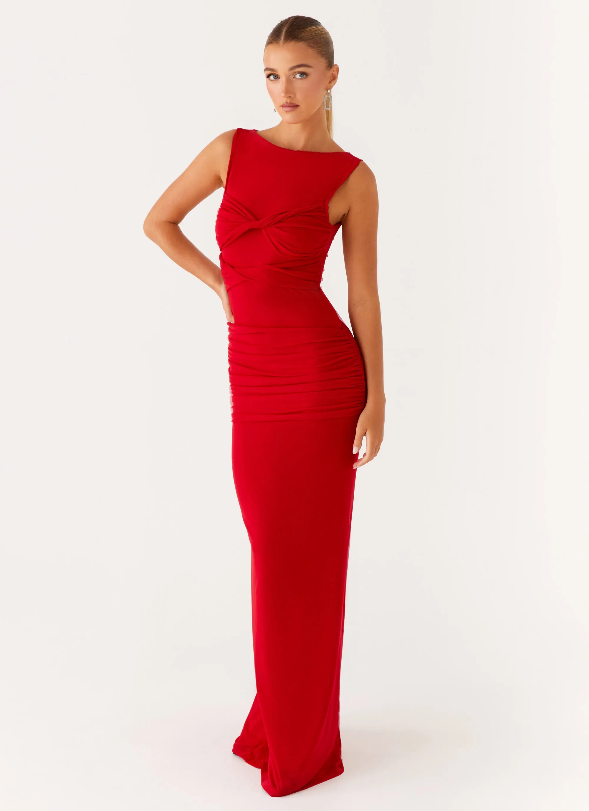 Missy Maxi Dress - Red Fresh Outfit Smooth Feel